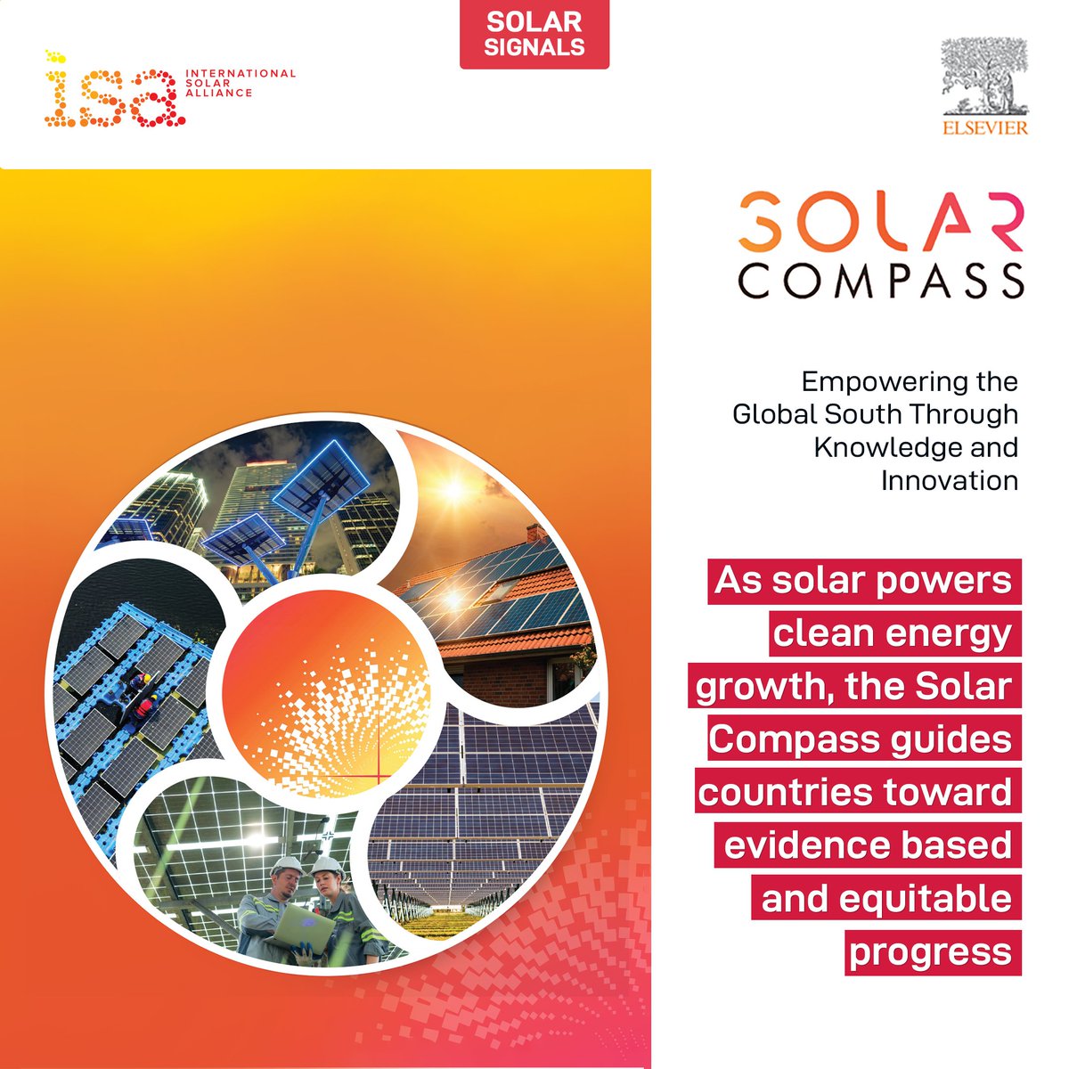 isolaralliance's tweet photo. #SolarSignals #MondayMotivation
Empowering the Global South Through Knowledge and Innovation
The Solar Compass stands as a key pillar of ISA’s vision to position the #Global South as a leader in #solar research, deployment, and innovation. Through strategic collaboration with Elsevier and experts worldwide, the platform fosters knowledge exchange, strengthens local research ecosystems, and nurtures emerging voices from across the Global South.
As solar energy becomes the backbone of global clean-energy growth, the Solar Compass continues to guide countries toward evidence-based policymaking and equitable technological advancement.
Explore the latest edition of the Solar Compass and see how the Global South is driving the global solar revolution: https://t.co/E9t4vpYYbw
@ElsevierConnect | @YogiGoswami | @_arghosh
| @SunandaSinha_4U | @gurleenk_shares
#CleanEnergyTransition #Sustainability #SolarInnovation #Transition #SolarLeadership #Collaboration #Research #VoicesForSolar #SolarForAll #AmbitionToAction