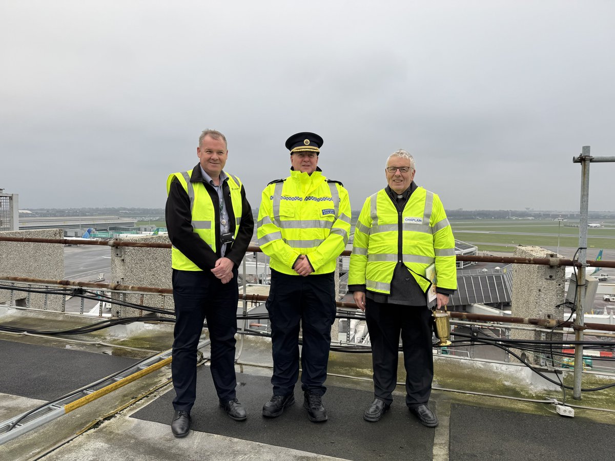 DublinAirport's tweet image. We were delighted to host Father Martin Noone, chaplain of the Dublin Airport church, this week for an annual blessing of the planes event.

Father Martin was joined by members of the airport team as we look ahead to another year of safe operations at Dublin Airport ✈️