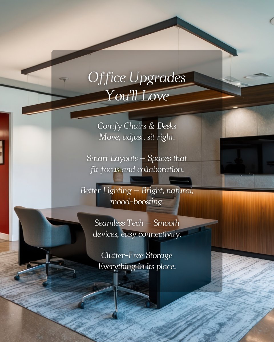 LevelLineGroup's tweet image. Your office should energize, not exhaust. At Level Line Construction, we create spaces that feel good, look great, and help your team work smarter. 

🔗 llcgrp.com
.
.
.
.
#construction #constructionlife #commercialconstruction #designbuild #contractor #buildings…