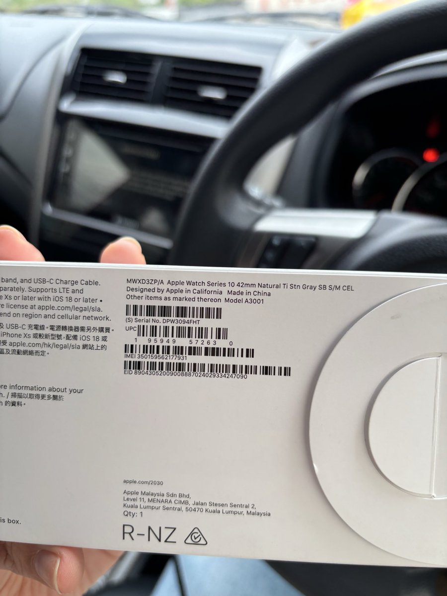 nakeeyeah's tweet image. WTS BNIB apple watch series 10 42 mm natural Ti stn gray (inter)

💵 : Rp5.400.000

boleh nego yaaa
dijual karna tidak terpakai

masih baru dan segel🙌🏻

boleh DM untuk nanya2 yaa🫶

Thank youu