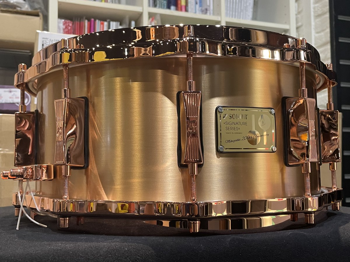 SONOR HLD560-MIKI200 Signature Series Bell Bronze Snare 販売開始