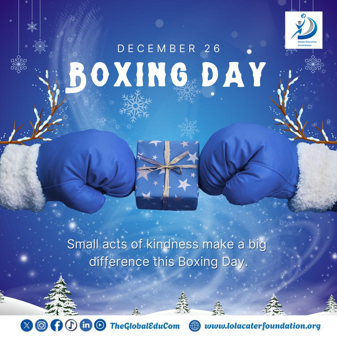 theGlobalEduCom's tweet photo. Today is a reminder to pause, reflect and share kindness.
As educators and lifelong learners, let’s carry forward the spirit of generosity, gratitude and community, giving knowledge, support and hope wherever we go.

#boxingday #globaleducationcommission #educationwithpurpose https://t.co/6S1BSl4kh4