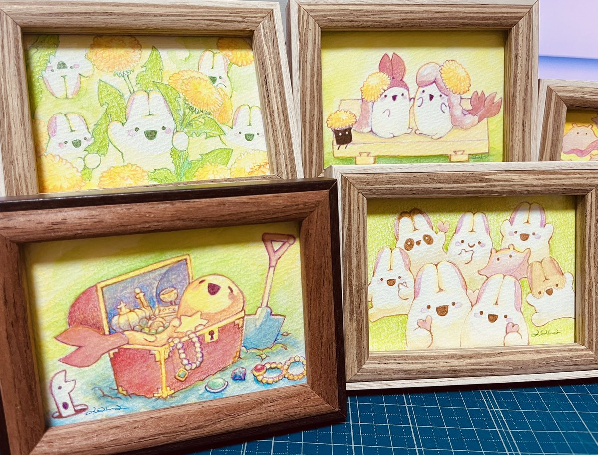 ぷうあさま専用（原画）鮮やかな季節 ほか　9点おまとめ 個展ご来場予約受付スタートしております！1枠目は完売しました