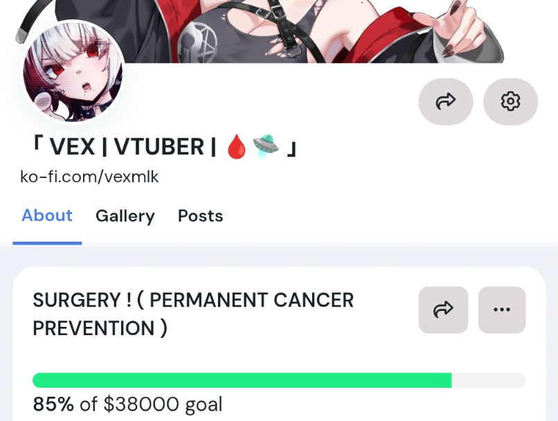vexmlk's tweet image. 85%??? 🥹

$5,700 &amp;amp; I will be cancer free for good!
