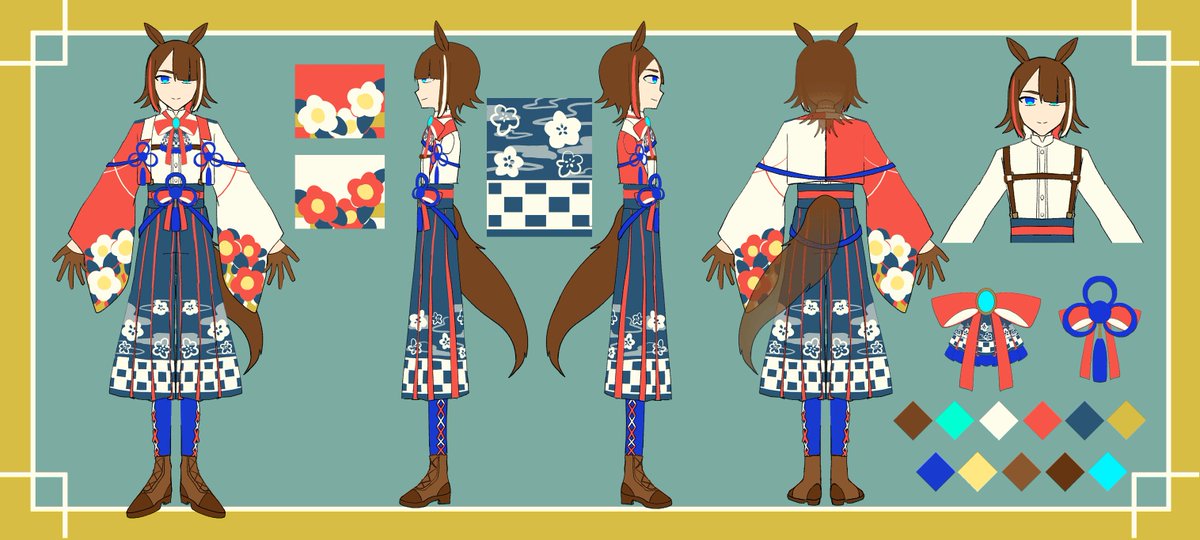 🎍明けましておめでとうございます🐴
#oc #illustration