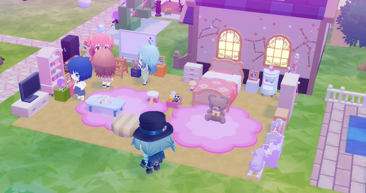 えむchan えむちゃんルームにモモジャン集合なう