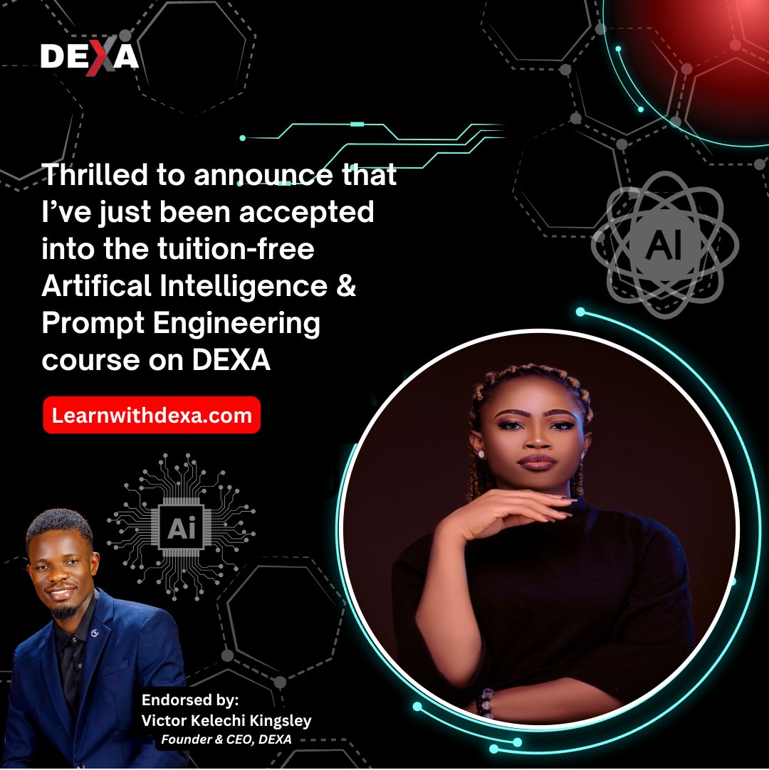 Excited to join the Tuition-Free Generative AI &amp; Prompt Engineering cohort at <a href="/LearnwithDEXA/">DEXA</a> 

Learning AI to enhance my work in community ops, support &amp; P2P, with interest in AI agents &amp; Claude workflows.
learnwithdexa.com

#GenerativeAI #LearningInPublic 
Merry Christmas!
