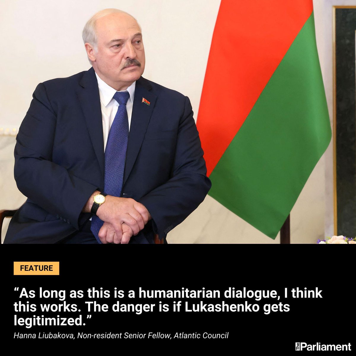 Parlimag's tweet image. Trump is warming to Belarus’s Alexander Lukashenko. 
 
The result: prisoner releases, eased US sanctions — and tough questions for Europe over how to handle Europe’s last dictator. 
 
Read the full article by @pedersschaefer: buff.ly/eehzzc8