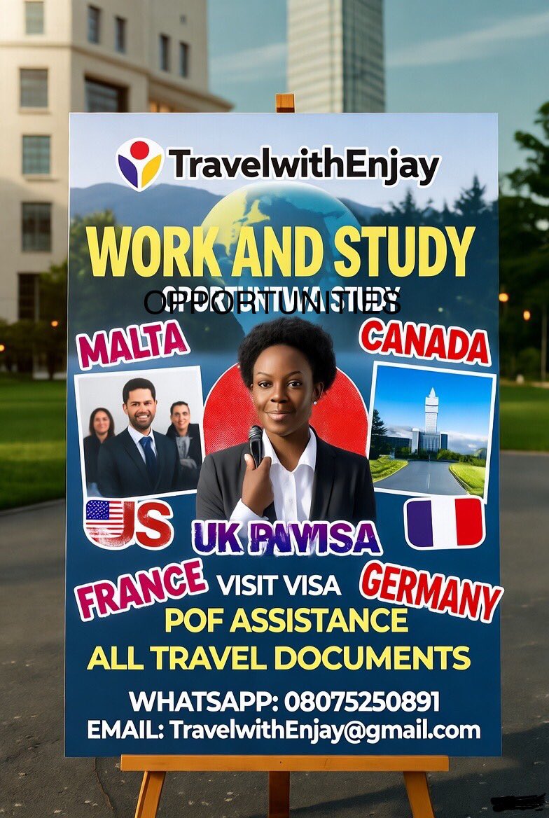 🌟 Study Abroad in 2026! ✈️

#TravelwithEnjay handles your ➡️ Admission, Documentation &amp; Visa process seamlessly!  

New Year Bonus: #50K! Offer valid till Jan 31, 2026.

Destinations: #🇨🇦 🇲🇹 🇬🇧 

DM now to secure your spot! 🛫 

 #StudyAbroad #VisitVisa