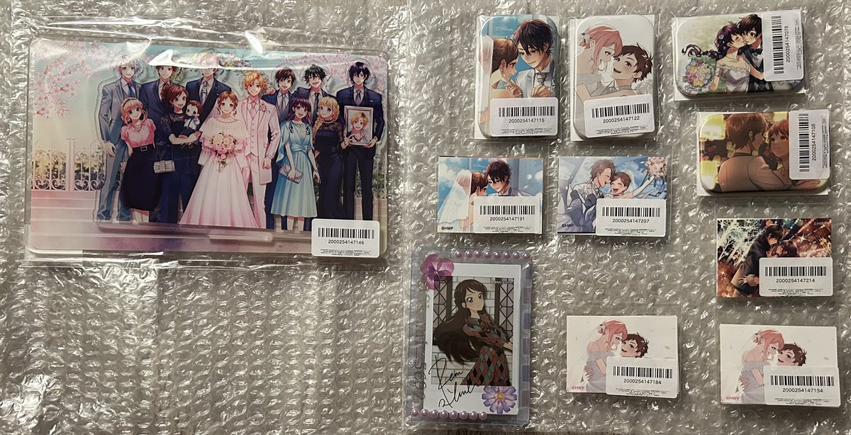 HoneyWorks オンラインくじ S賞 こたひな キャンバスボード S賞HoneyWorks オンラインくじ キャンバスボード（虎太朗&雛）おまけ有