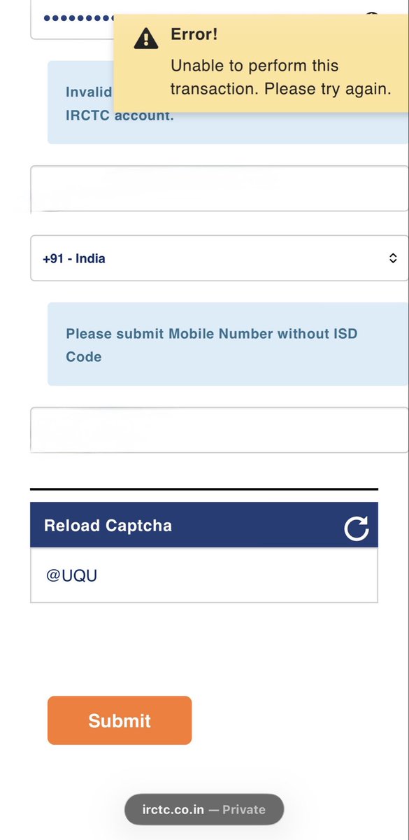arif80jk's tweet photo. @irtcso facing error during login. Please resolve https://t.co/KzbX31tgC4