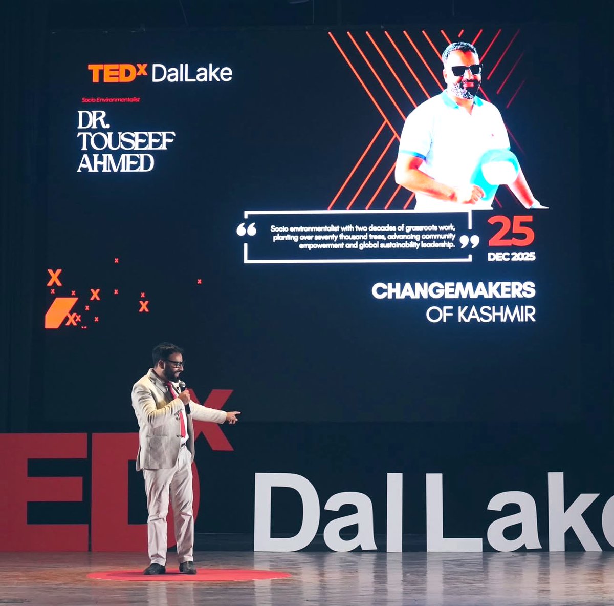SirGtouseef's tweet photo. 21 years of work. One @TEDTalks stage. "Changemakers of Kashmir" isn’t just a title—it’s a responsibility I’ve lived every day. To be part of the change I wish to see: that’s the only way. Honored to share this belief with the world. @TEDx #Changemakers #Kashmir #TEDxTalk
@OfficeOfLGJandK @CM_JnK @hello_anshul @akshaylabroo @amitwanchoo