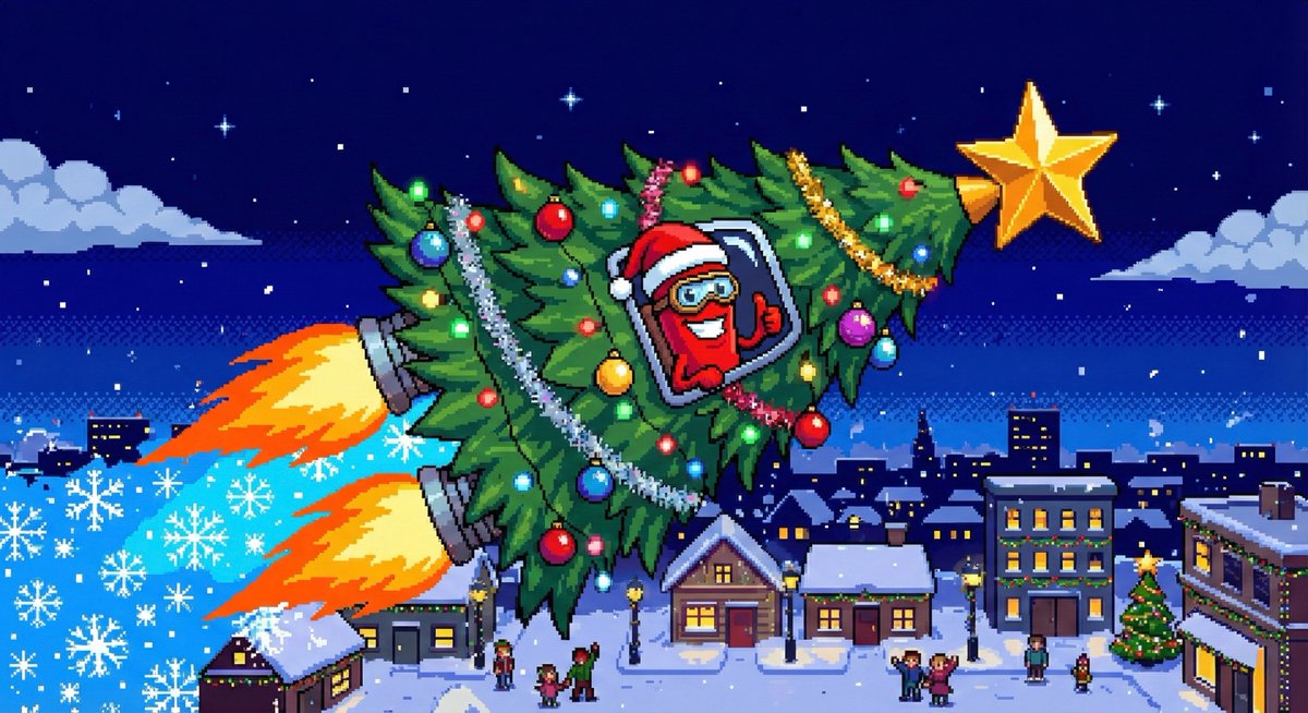PepperChain's tweet photo. Engines warmed up, course set! 🎯

We’ve decorated our Christmas tree, but this time the lights aren't just for the sky—they’re illuminating the MOON! 🌔🔥

It’s time to show the power of the $PEPPER community!

Let's head to @CoinGecko and @CoinMarketCap and ignite those rocket button!

🔗 https://t.co/diFE2rA6Nm
🔗 https://t.co/rcVkP0RS87