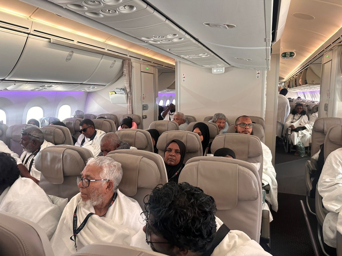 QiblaMv's tweet photo. 2025 ޑިސެމްބަރު ޢުމްރާ: ސައުދީ އެއާރލައިން އިން އުމްރާވެރިން ވަނީ ދަތުރު ފަށާފައި
@SaudiAirlinesEn https://t.co/5IMOoNYkMB