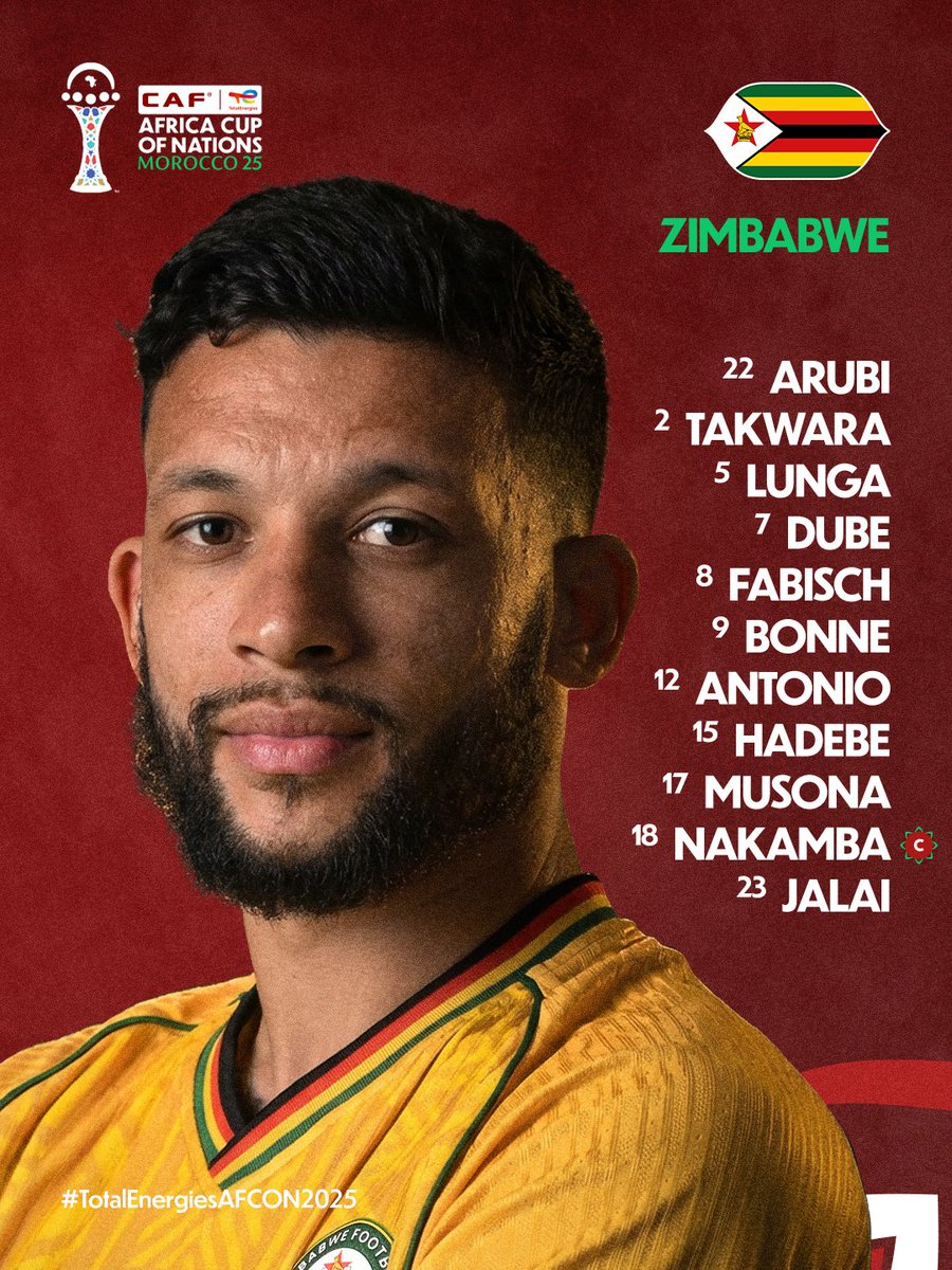 ALINHAMENTOS 📋

Onze inicial das Palancas Negras e dos Guerreiros. 💪

#TotalEnergiesAFCON2025