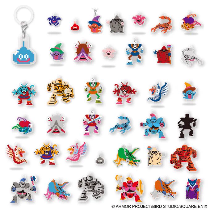 ドラゴンクエスト　めじるしチャーム　ドットモンスター G9F8FhWbcAE00a6?format=webp&