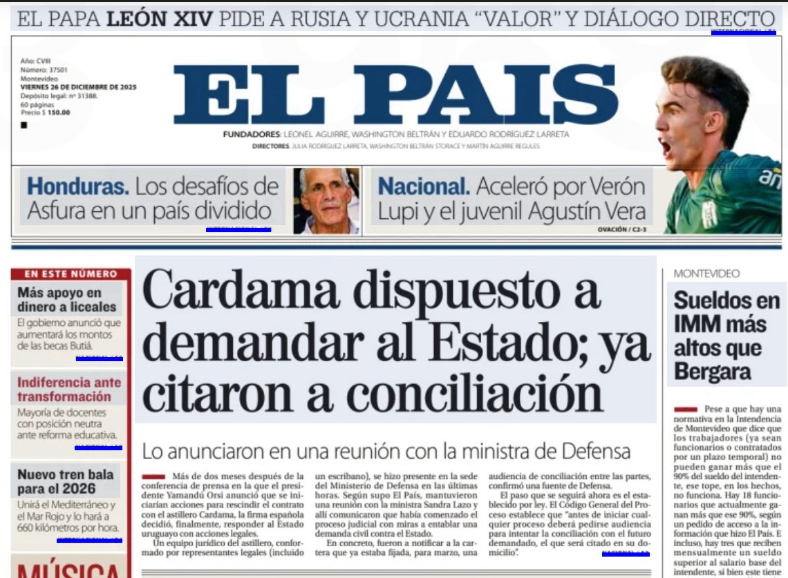 JavierGarcia_Uy's tweet image. Lo político por encima de lo jurídico está mal y además nos va a salir carísimo. La conferencia de prensa solo tenía un fin político y las consecuencias serán muy negativas: nos vamos a quedar sin patrullaje, sin OPV, cuestionada la seriedad jurídica de 🇺🇾 y además perderemos lo…