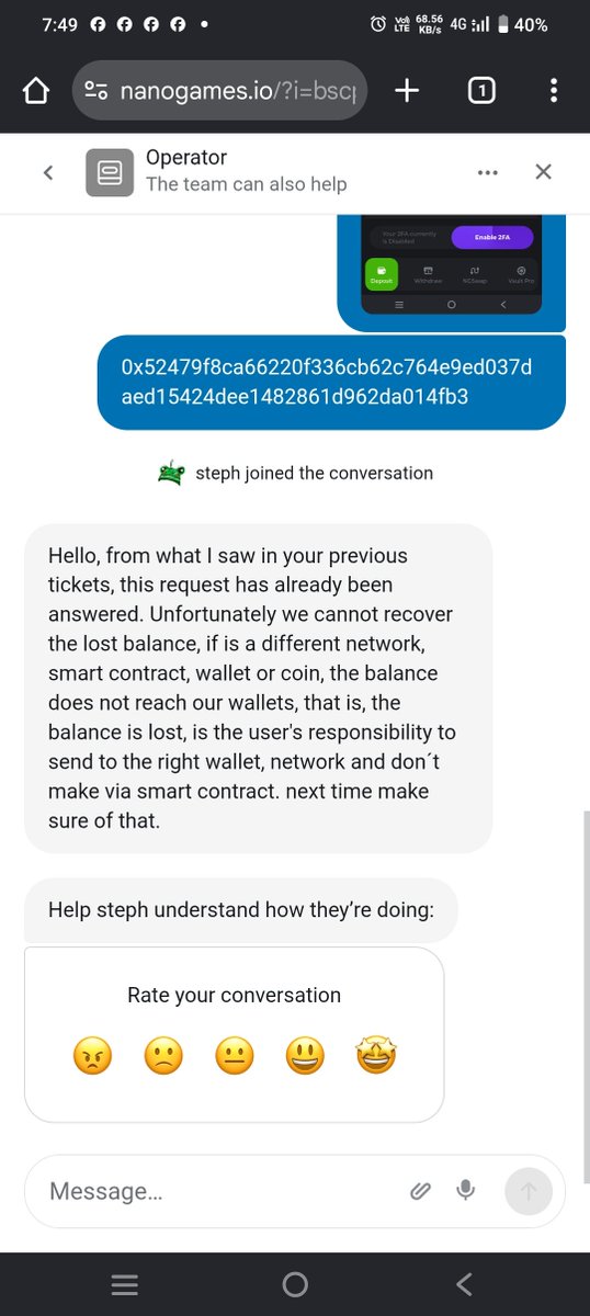 EdwinChoo3205's tweet photo. @nanogamesio Fucking scam site https://t.co/f0gEdfrhPv