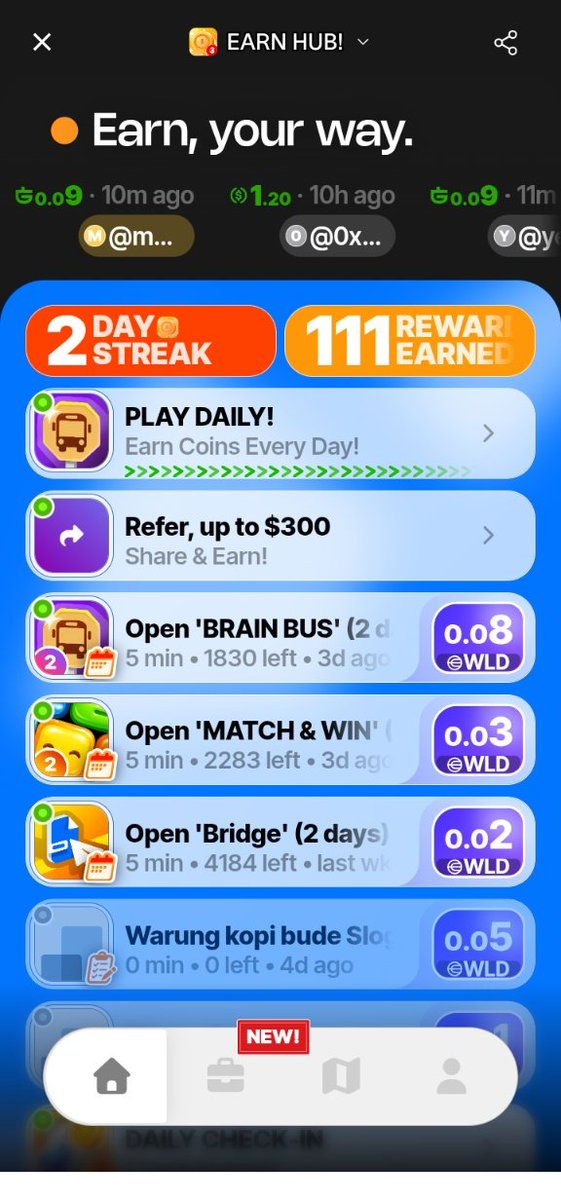 jontaworld's tweet photo. Turn your spare minutes into $WLD! 🪙✨
Just discovered EARN HUB! on @worldnetwork. Complete quick surveys, give brand feedback, and get paid instantly.
✅ Short tasks
✅ Real-time rewards
✅ Built by Bridge
Start earning today @worldmoney ! 🚀 #Worldcoin $WLD #EarnHub https://t.co/Nk9ksqZ9QB