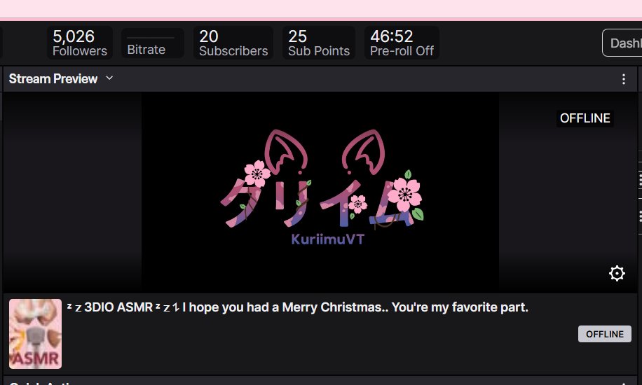 What a Christmas gift, 5,000 followers..  Ive made it so close to my goals, and i couldn't have done it without support of my chatters and other vtubers ~!