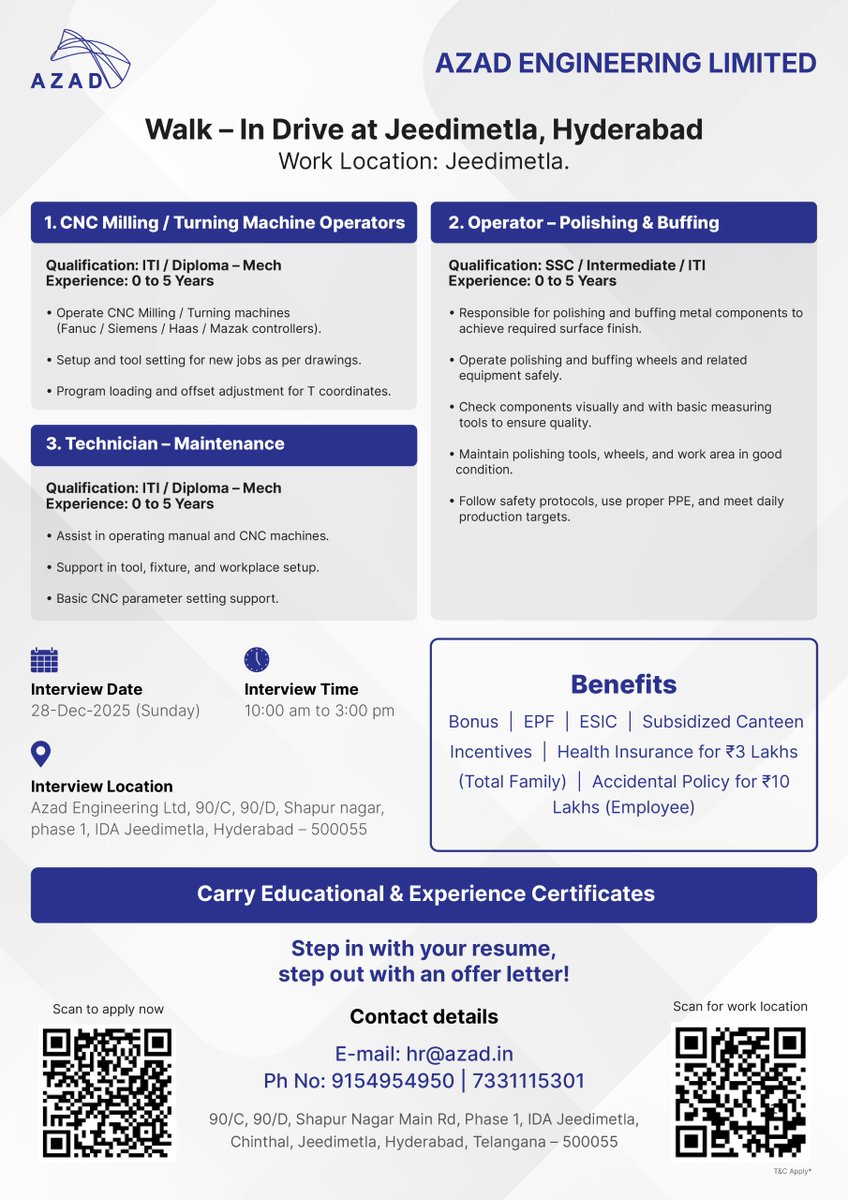 Azad Engineering tweet media