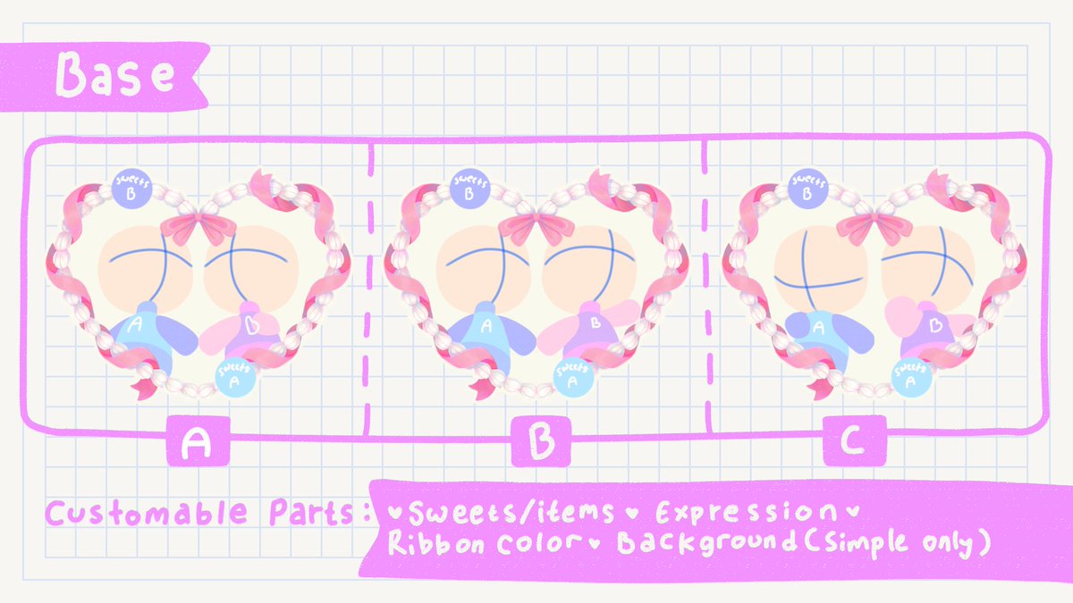 Mjongjojong's tweet image. ㅤ♪ like and retweet are appreciated ♪

Hi! I'm opening another batch of YCH Sweet Heart &amp;lt;3. If you're interested kindly DM me! Don't forget to mention me after DM :3

ㅤ✦ ε: More info ↷ 
mjongjojong.notion.site/Samples-258c1b…