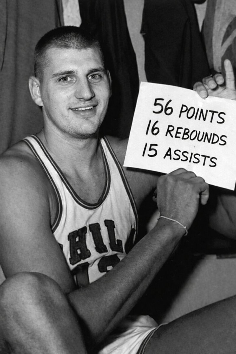 TiltTrade's tweet image. Nikola Jokic on Christmas day:

56 points
16 rebounds
15 assists

first ever player to drop 55+ PTS, 15+ REB, and 15+ AST in a game.

Is he the modern day Wilt Chamberlain?