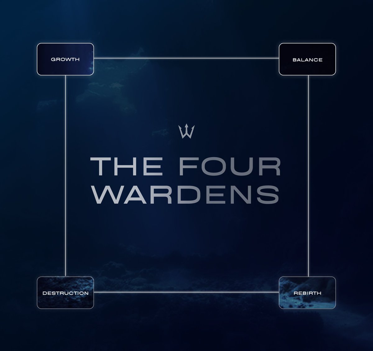 THExWILD's tweet image. ⠀
The ocean is too big to take care of itself, where light dances through drifting currents, unpredictable with what is underneath. Soon, you will be introduced to the four Wardens of all souls, the ones who are familiar with the world of the wilderness.
⠀