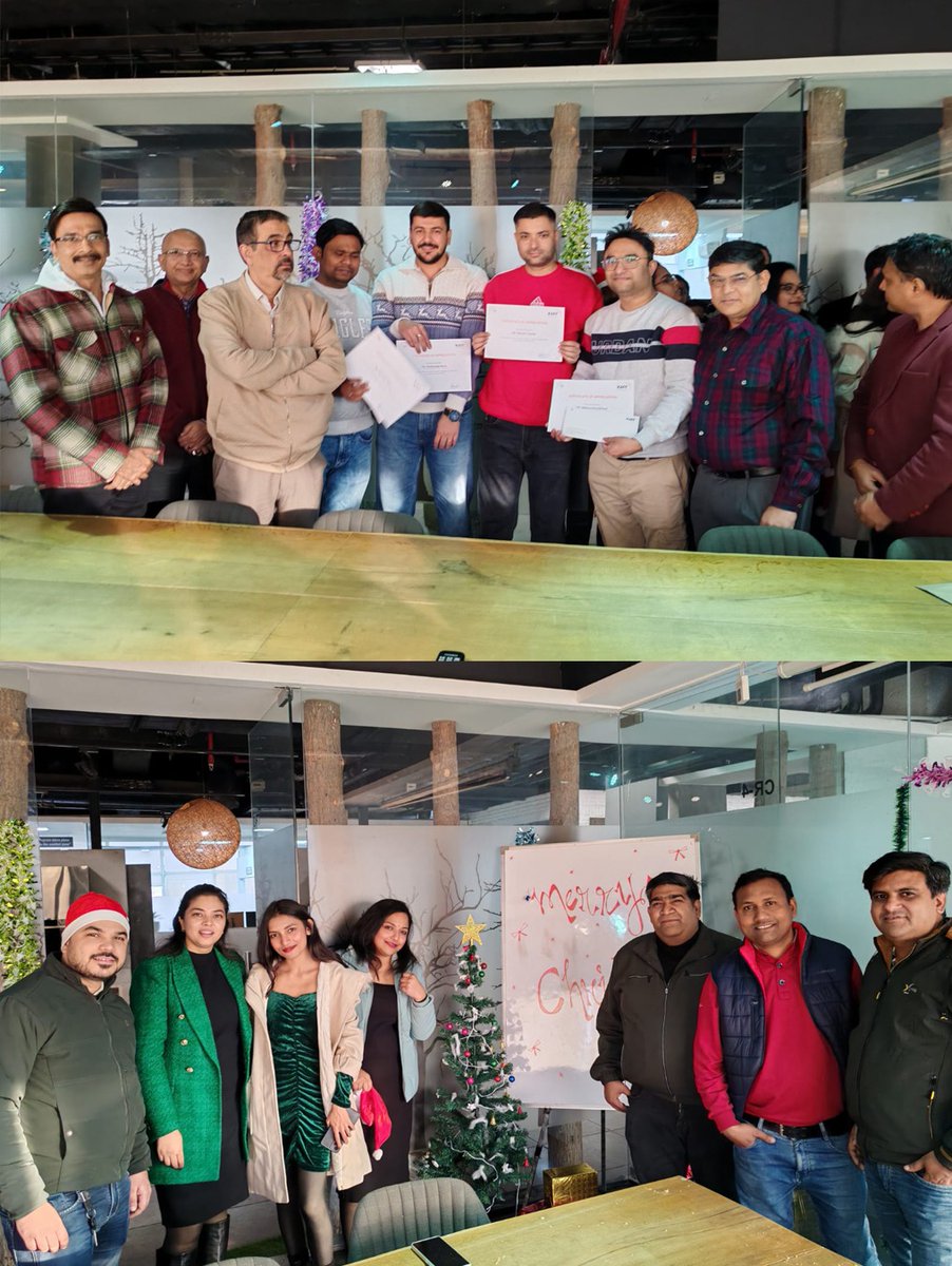 kaffindia's tweet image. Festive cheer, shared laughter, and togetherness at KAFF this Christmas 🎄✨

Thankful for our amazing team that makes every success meaningful. Wishing everyone joy, growth, and new beginnings in the year ahead! 🌟

#KAFF #OfficeCelebrations