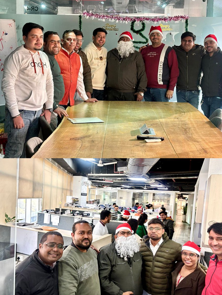 kaffindia's tweet image. Festive cheer, shared laughter, and togetherness at KAFF this Christmas 🎄✨

Thankful for our amazing team that makes every success meaningful. Wishing everyone joy, growth, and new beginnings in the year ahead! 🌟

#KAFF #OfficeCelebrations