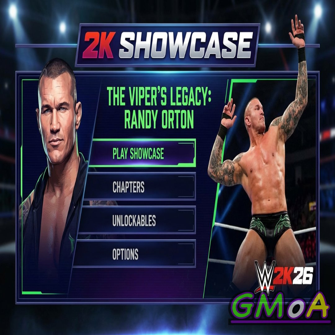 CMoA16's tweet photo. #wwe2k26 Concept: #randyorton as the Cover Star &amp; 2K Showcase https://t.co/AmOLITkehg