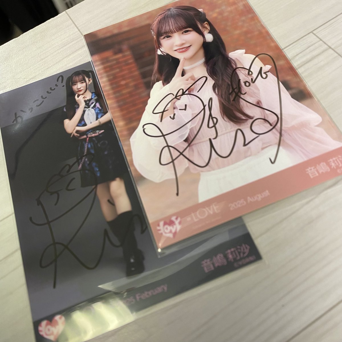 音嶋莉沙さんの直筆サイン入り生写真も入荷しました！！！ かっこいい