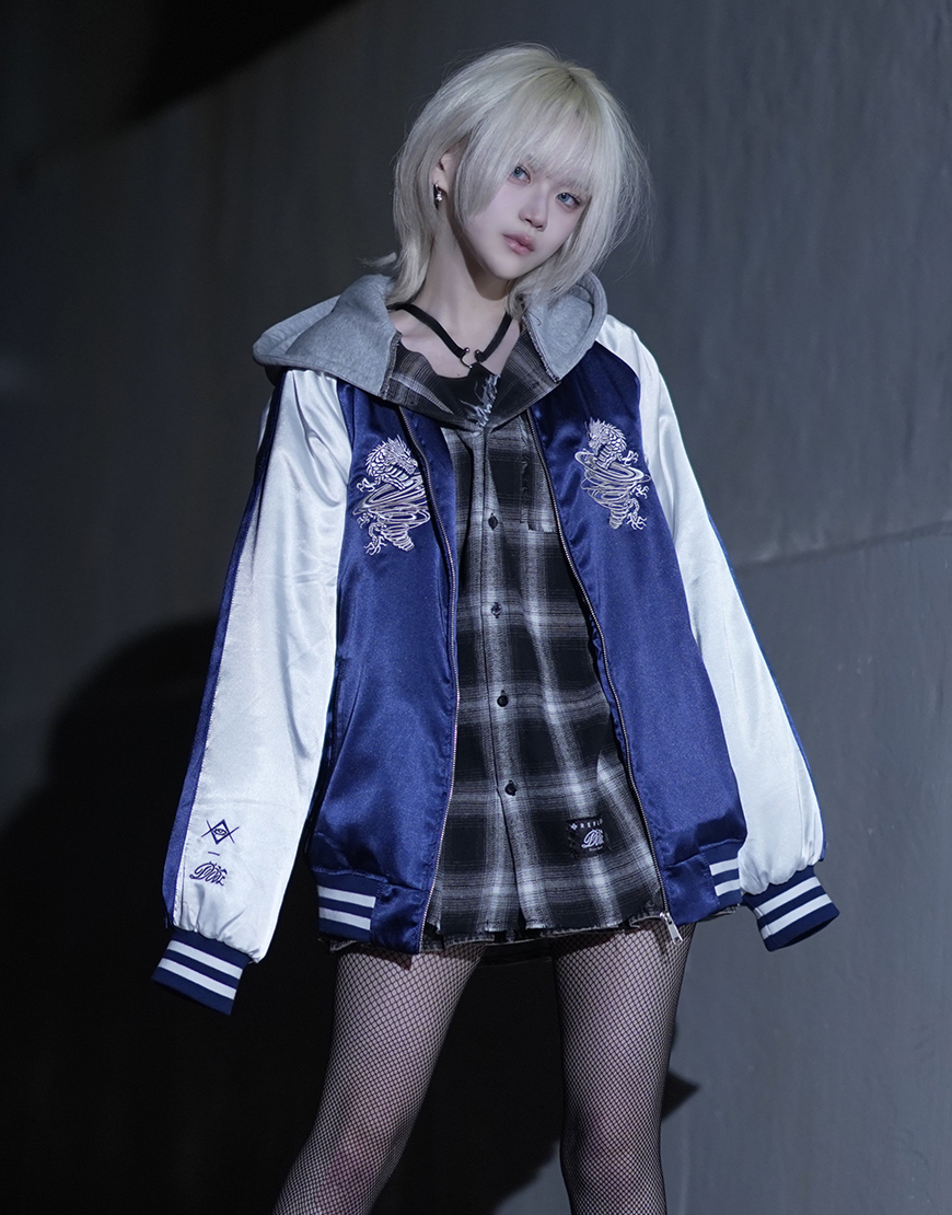 REFLEM×DustDevil レフレム 刺繍 スカジャン RE ARRIVAL】 REFLEM【レフレム】 REFLEM×DustDevil 刺繍スカジャン/全