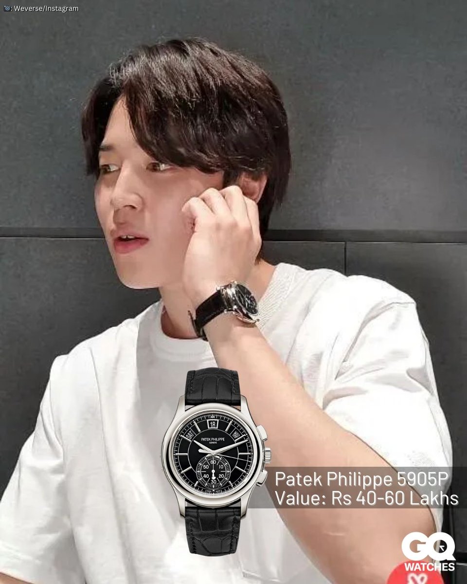 gqindia's tweet image. #BTS members are known for their luxe #style, and #Jimin takes it up a notch with his impeccable watch collection ⌚✨