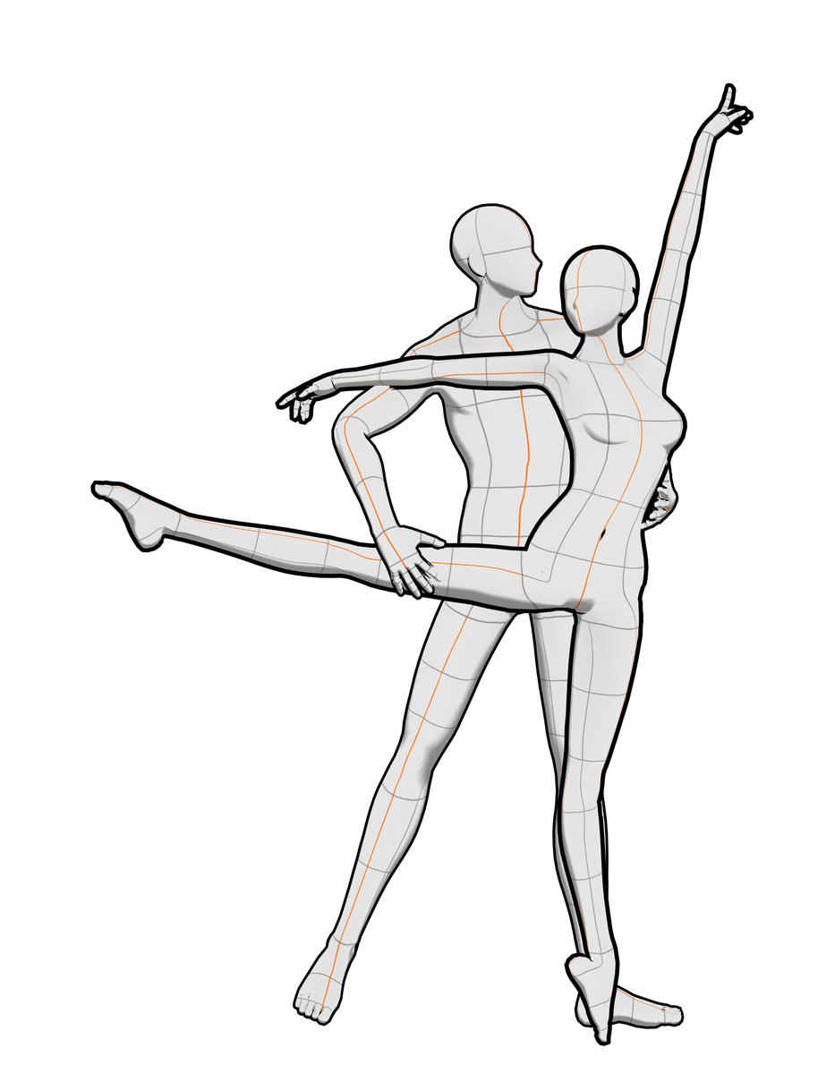 발레: 두 사람이 춤을 추다 포즈 (ballet two people dance pose) 무료 https://t.co/XlBeO2x5Lv, image size:933x1200