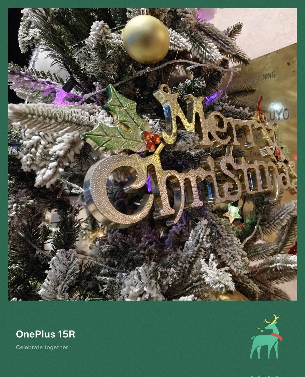 New Holiday watermark on OnePlus 15R