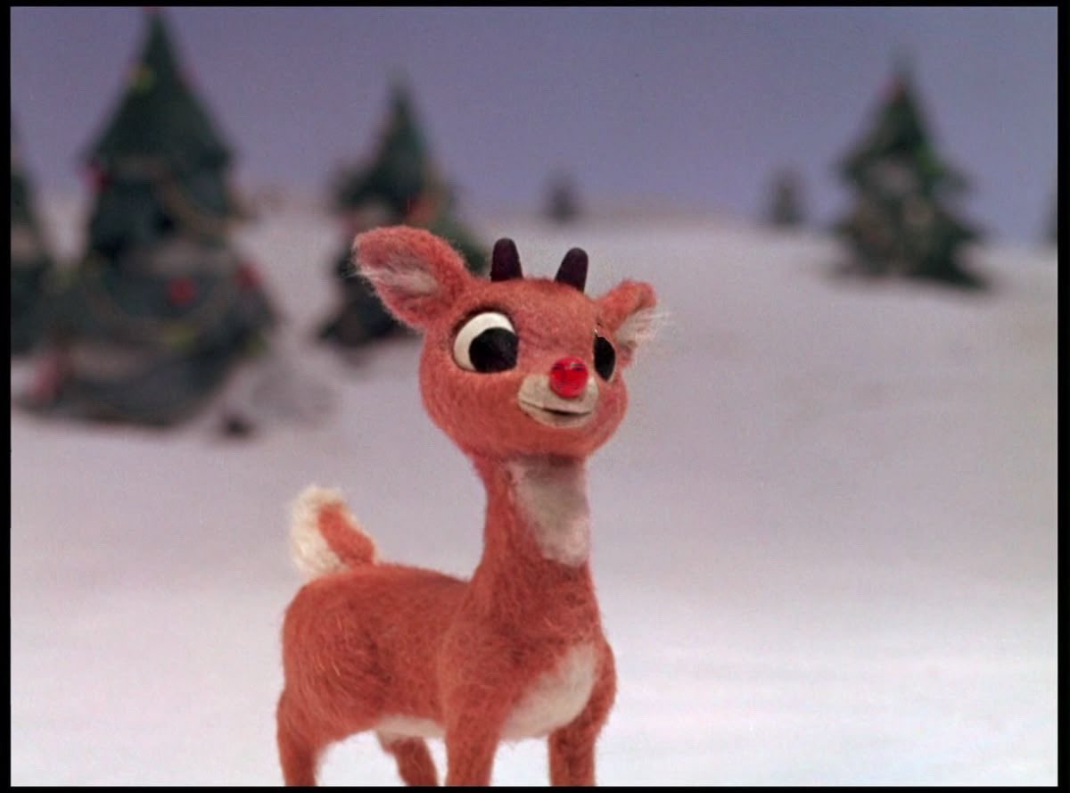 redpandastri's tweet image. rudolph the fred nosed reindeer