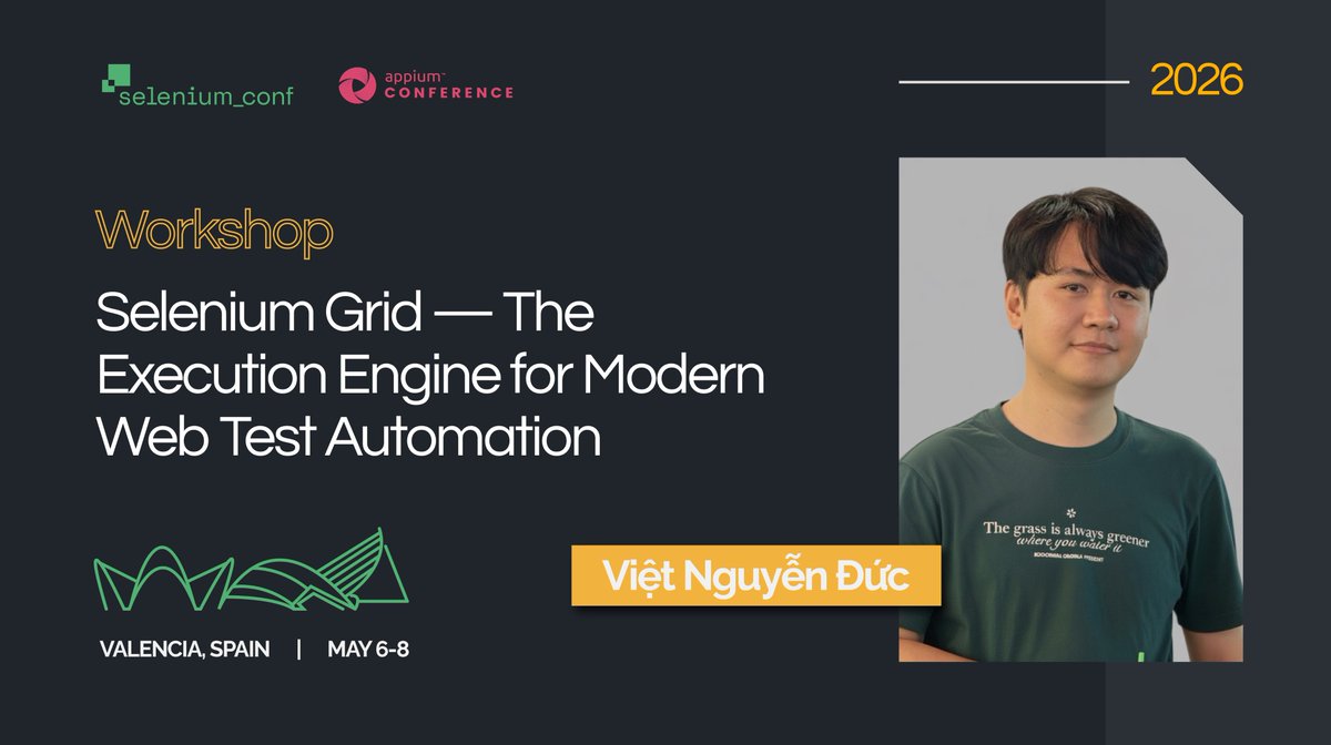 SeleniumConf tweet media