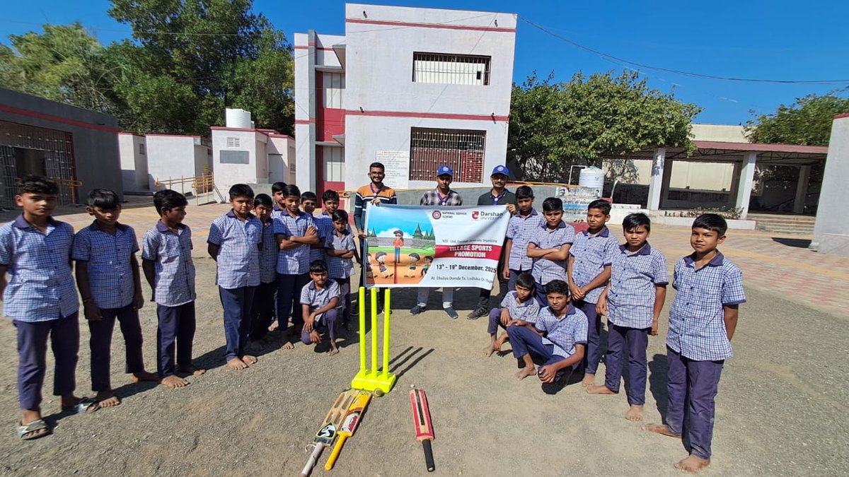Darshan University successfully organized the NSS Residential Camp from 13th to 19th December 2025 at Village Domda, creating a powerful platform for community service and rural development.

#DarshanUniversity #NSS #NSSCamp2025 #CommunityEngagement #RuralDevelopment