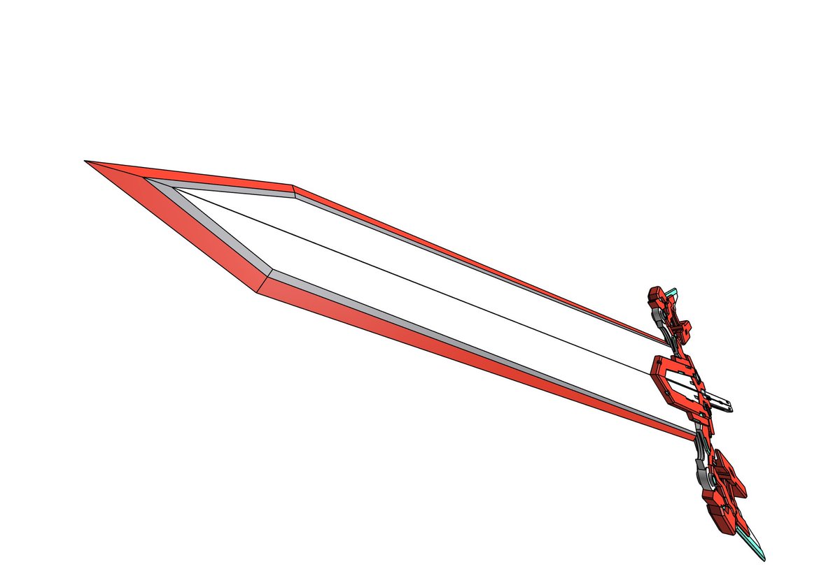 モデリングすると武器のカッコいいと思うアングル探せるから楽しいよねってヤツ 