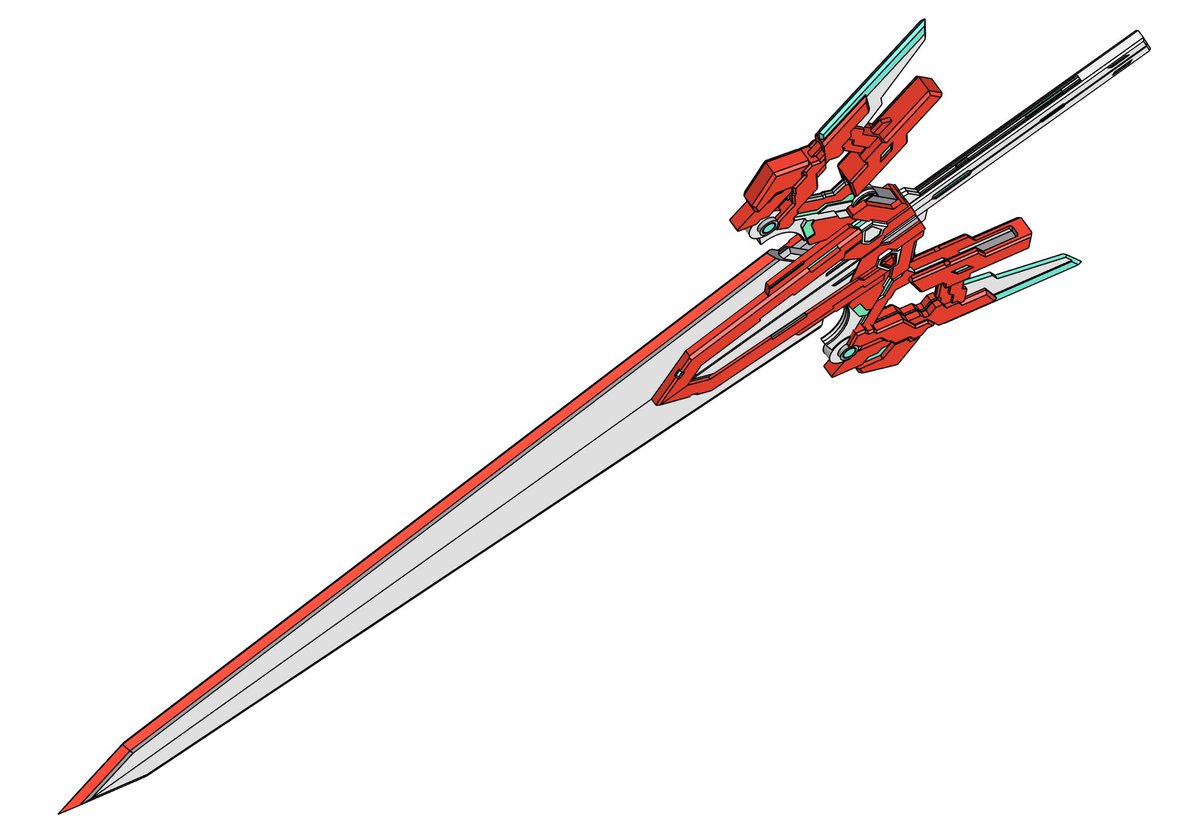 モデリングすると武器のカッコいいと思うアングル探せるから楽しいよねってヤツ 