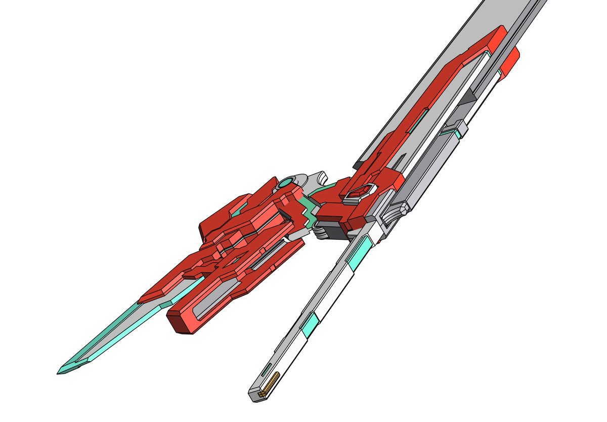 モデリングすると武器のカッコいいと思うアングル探せるから楽しいよねってヤツ 