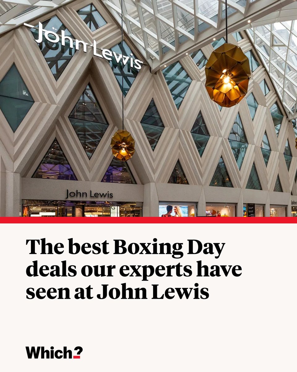 WhichUK's tweet image. Our experts have waded through all the John Lewis Boxing Day deals and picked out the ones they think are the very best

We only include deals on products that have performed well in our lab tests: which.co.uk/news/article/b…
