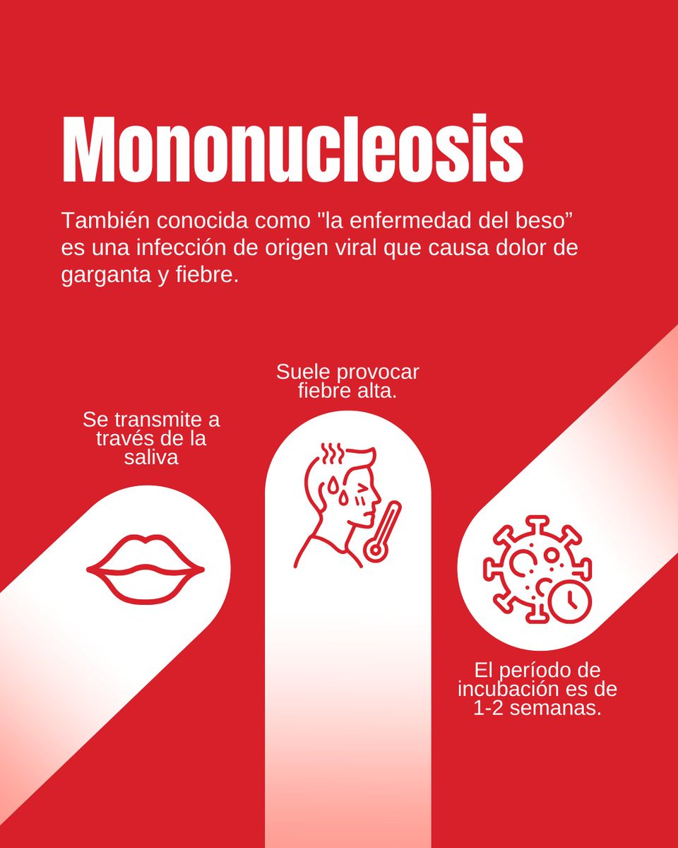 scsalud's tweet photo. 💋 ¿Hay algo más bonito que un beso? Quizá pocas cosas… pero ojo 👀: a veces puede venir acompañado de la “enfermedad del beso”.
La mononucleosis puede causar:
🤒 Fiebre
⚡ Amigdalitis
😴 Cansancio intenso
🔴 Ganglios inflamados.
💙 Empieza el año cuidándote.
#Mononucleosis https://t.co/iKT0mbWd6v