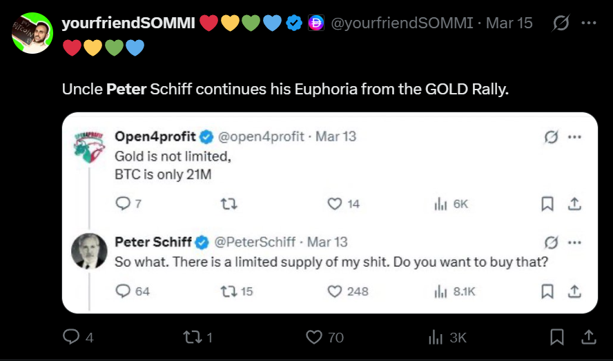 yourfriendSOMMI's tweet photo. ❤️💛💚💙

Great memories with Uncle Peter Schiff https://t.co/PIsDLAPYke