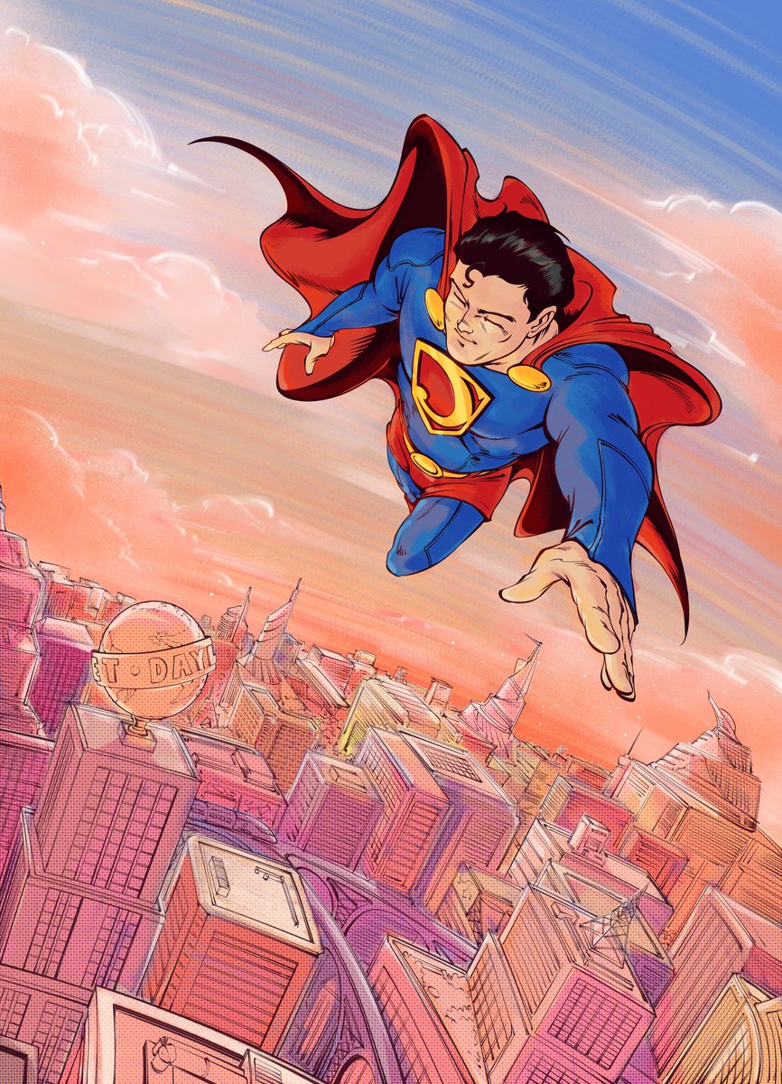 ra0cal's tweet image. Also using this space to shout out @haru_ch1 and @hoshimico , two extremely talented artists who helped realize my vision for calverse Superman better than a prompt and algorithms ever could