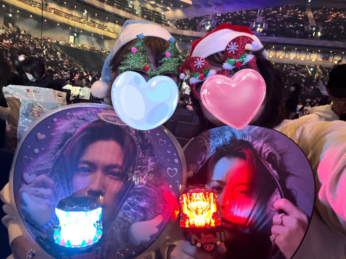 神宮寺さんとオソロ第二弾🩵🩵🩵 ハーフアップにして参戦したけど 25日