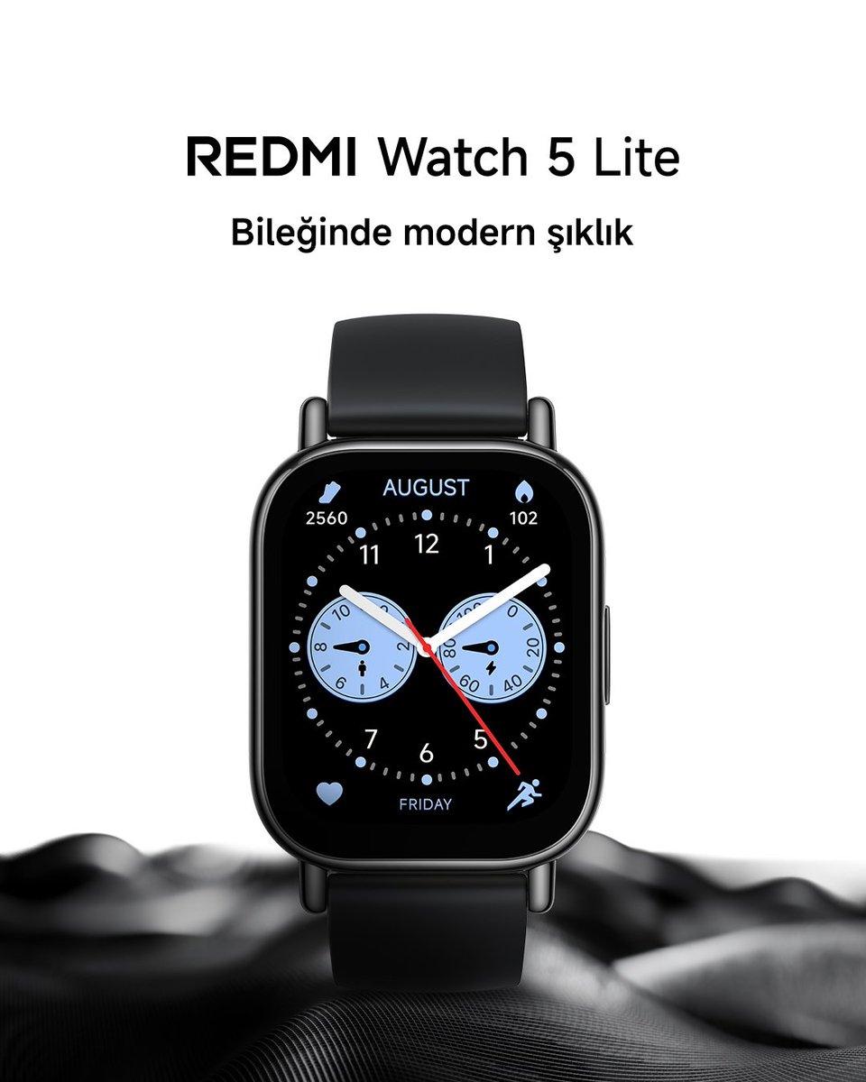XiaomiTurkiye's tweet photo. Sade. Şık. Akıllı.🖤
#RedmiWatch5Lite https://t.co/jxdxrs2cay