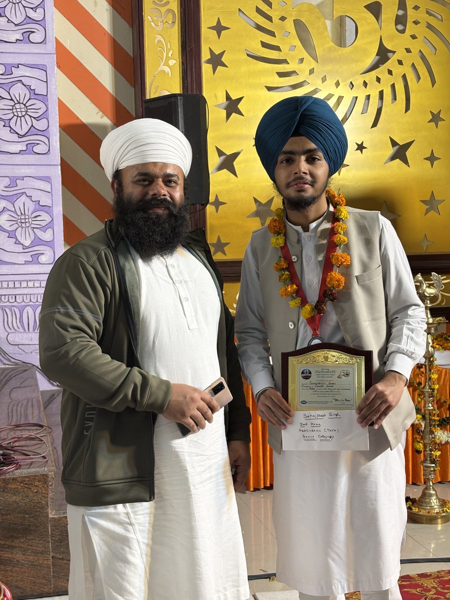 Gian_Namdhari's tweet photo. My student winner 🏆 of Harivallbh sangeet pratiyogita senior category tabla solo https://t.co/n9OD2npwhG