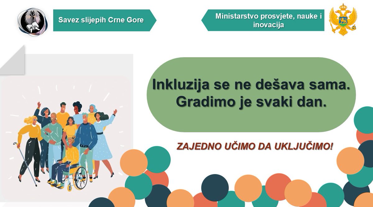 ☝️Inkluzija se ne dešava sama - gradimo je svaki dan.